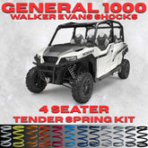 Polaris General 1000 4 Seater Tender Spring Kit (Walker Evans Shocks)(Non XP)
