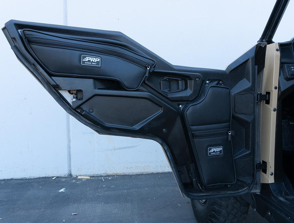  Front Lower Door Bags with Knee Pad for 16+ Polaris General (Pair)