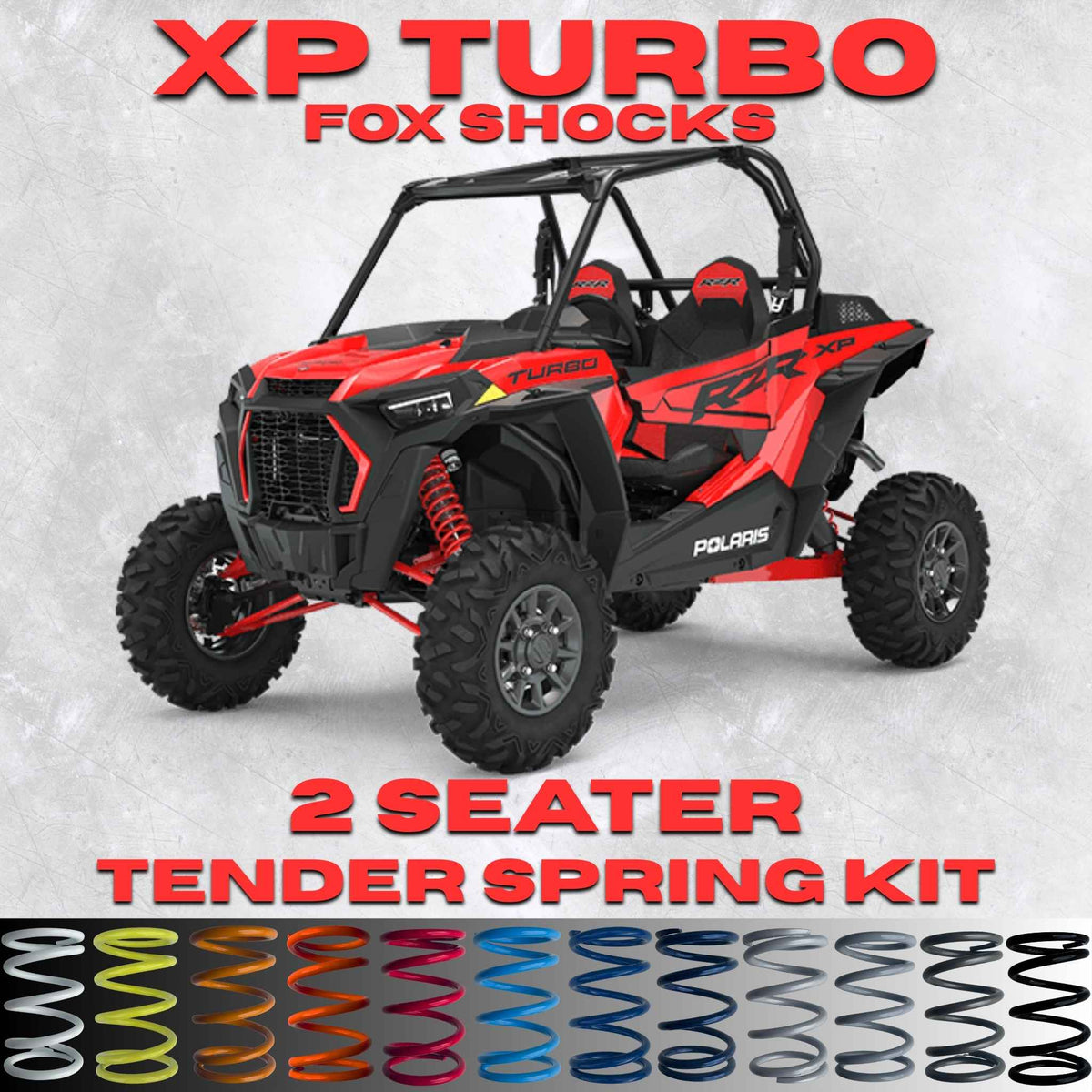 Polaris RZR XP 1000 2 Seater Tender Spring Kit (Fox Shocks)