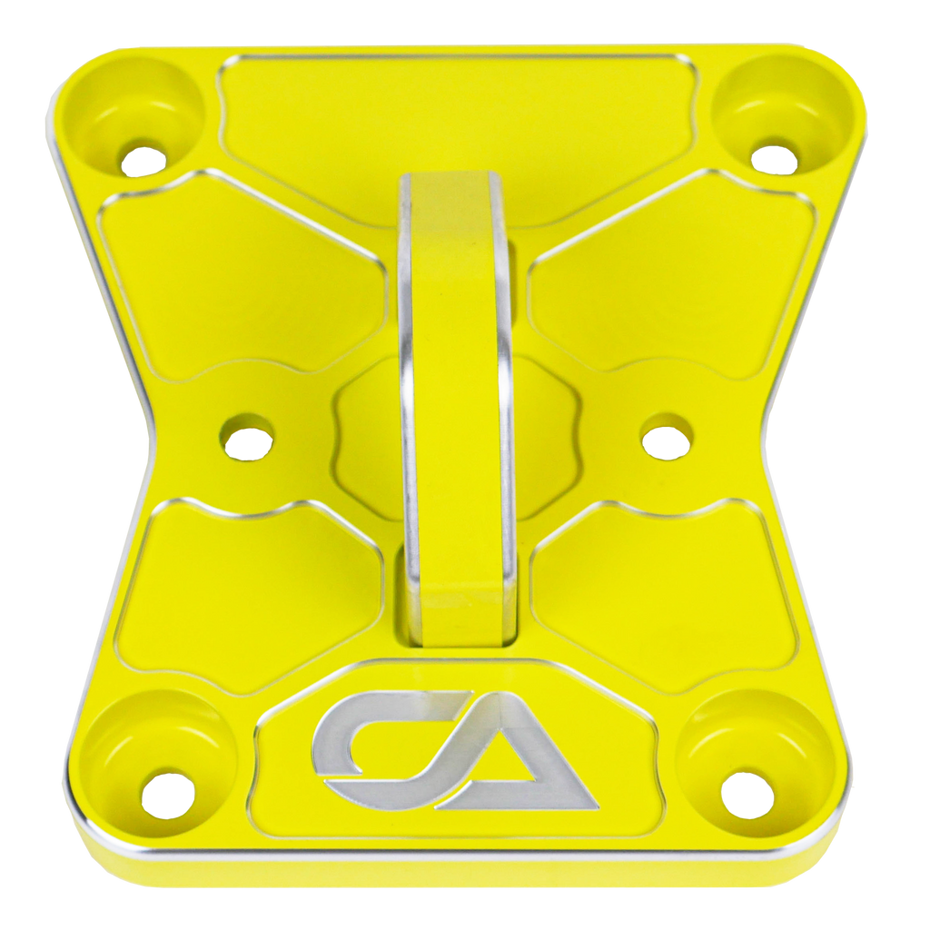 CA Technologies USA Pull Plate  3D scanned for perfect fitment and machined from 6061 aluminum with a finished thickness of 1" for maximum durability, the new 2022 Can-Am X3 pull plate is easy to install and built to last a lifetime.   OEM color matching ensures all CA Technologies USA parts will pair perfectly with your build. 