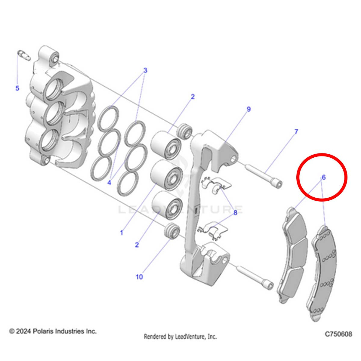 Polaris RZR Pro R 2&4 Seat Models OE Brake Pad Kits (2 Pair)