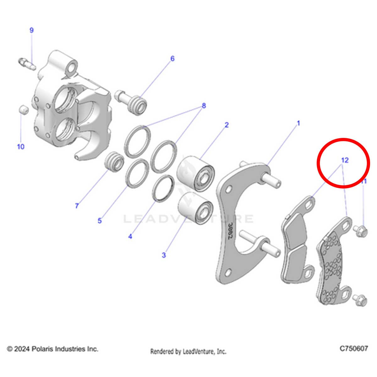 Polaris RZR Pro R 2&4 Seat Models OE Brake Pad Kits (2 Pair)
