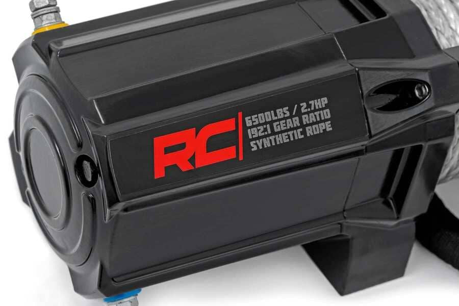 Rough Country 6500-LB UTV Synthetic Rope Winch With Remote 