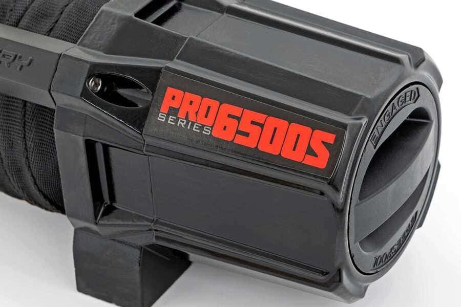 Rough Country 6500-LB UTV Synthetic Rope Winch With Remote 